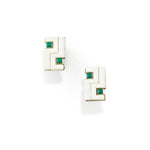 Pair of ivory and chrysoprase cufflinks, Aldo Cipullo for Cartier, 1972