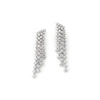 Pair of diamond pendent earrings