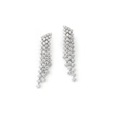 Pair of diamond pendent earrings