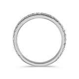 Pave-Set Diamond Wedding Band 14k White Gold