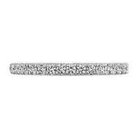 Pave-Set Diamond Wedding Band 14k White Gold