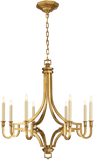 E. F. Chapman Mykonos 27 Inch 8 Light Chandelier by Visual Comfort and Co.