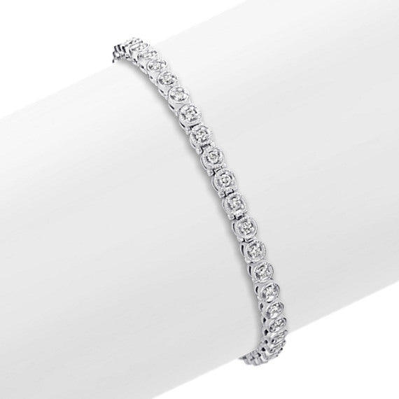 Round Diamond Bracelet (7 in)