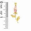 Rose Charm in 10K Two-Tone Gold