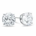 8mm Cubic Zirconia Stud Earrings in Sterling Silver