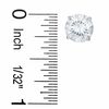 8mm Cubic Zirconia Stud Earrings in Sterling Silver