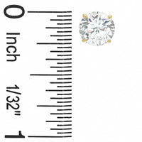 7mm Cubic Zirconia Stud Earrings in 10K Gold