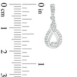 Interwoven™ 1/4 CT. T.W. Diamond Drop Earrings in 10K White Gold