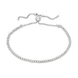2.5mm Diamond-Cut Beaded Bolo Bracelet in Sterling Silver - 9"
