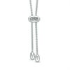 The Kindred Heart from Vera Wang Love Collection 1/10 CT. T.W. Diamond and Sapphire Bracelet in Sterling Silver - 9.0"  Item #: 20143495