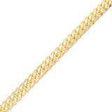 180 Gauge Cuban Curb Chain Bracelet in 10K Gold - 8.5"