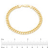 180 Gauge Cuban Curb Chain Bracelet in 10K Gold - 8.5"