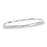 3.5mm Polished Twist Slip-On Bangle in Sterling Silve