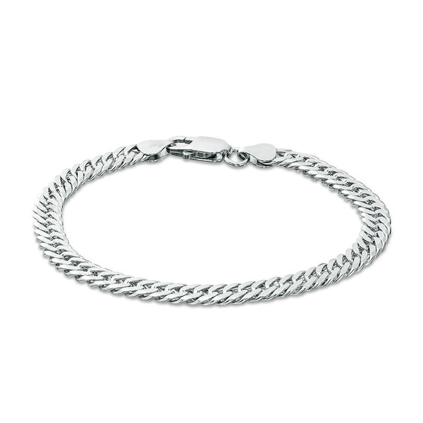 Men's 120 Gauge Cuban Curb Chain Bracelet in Sterling Silver - 8.5"