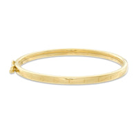 Heart Bangle in 10K Gold - 5"