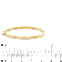 Heart Bangle in 10K Gold - 5"