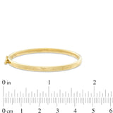 Heart Bangle in 10K Gold - 5"
