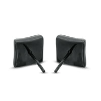 Previously Owned - Men's Shaquille O'Neal 0.25 CT. T.W. Enhanced Black Diamond Earrings in Stainless Steel with Black IP