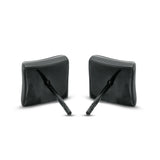 Previously Owned - Men's Shaquille O'Neal 0.25 CT. T.W. Enhanced Black Diamond Earrings in Stainless Steel with Black IP