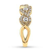 Diamond Anniversary Band 3/4 ct tw Round-cut 14K Yellow Gold