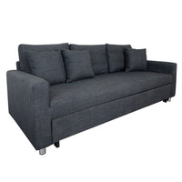 Vernon 3 Seater Sofa Bed - Grey