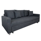 Vernon 3 Seater Sofa Bed - Grey