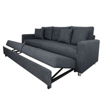 Vernon 3 Seater Sofa Bed - Grey