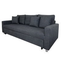 Vernon 3 Seater Sofa Bed - Grey