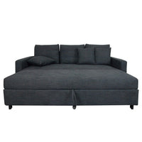Vernon 3 Seater Sofa Bed - Grey