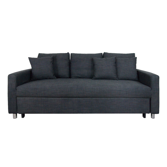 Vernon 3 Seater Sofa Bed - Grey