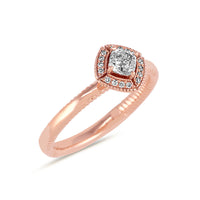Vintage Diamond Ring in 14k Rose Gold