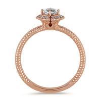 Vintage Diamond Ring in 14k Rose Gold
