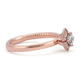 Vintage Diamond Ring in 14k Rose Gold