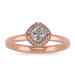 Vintage Diamond Ring in 14k Rose Gold