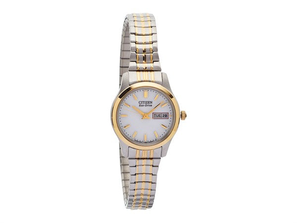 Citizen EW3154-90A Eco-Drive Two Tone Expanding Bracelet Watch - W9269