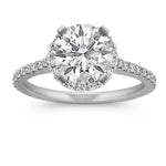 Halo Diamond Engagement Ring for 1.50 Carat Round