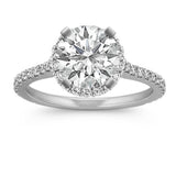Halo Diamond Engagement Ring for 1.50 Carat Round