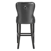Charlotte Leather Stool - Espresso