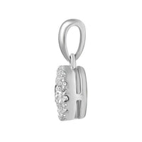 1/4 ct. tw. diamond aura illusion pendant in 10k white gold