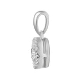1/4 ct. tw. diamond aura illusion pendant in 10k white gold