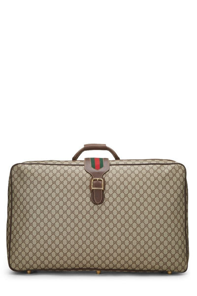 GUCCI BROWN ORIGINAL GG SUPREME CANVAS SUITCASE LARGE SKU QFBHOS0L0B000