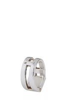 HERMÈS WHITE & SILVER MEDOR RING