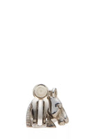 HERMÈS SILVER HORSEHEAD CLIP ON EARRINGS