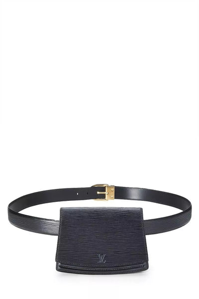 LOUIS VUITTON BLACK EPI TILSITT 44