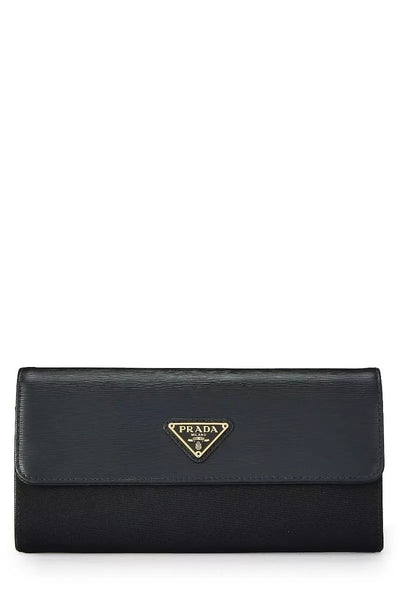 PRADA BLACK TESSUTO WALLET
