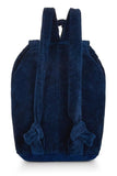 VERSACE NAVY TERRY CLOTH MEDUSA BACKPACK