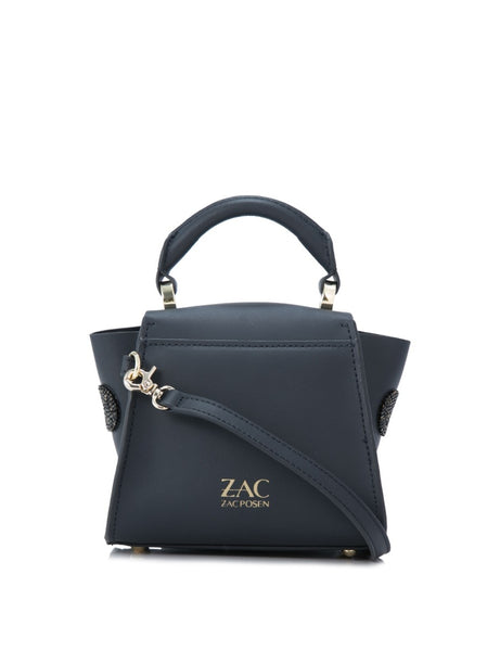 ZAC Zac Posen | Bags | Zac Posen Eartha Purse Bag Handbag Iconic Gray  Pewter Hardware Navy Blue Inside | Poshmark