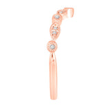 DIAMOND CONTOUR RING IN 10K ROSE GOLD