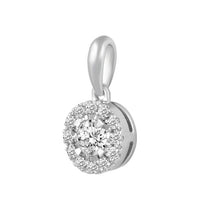 1/4 ct. tw. diamond aura illusion pendant in 10k white gold