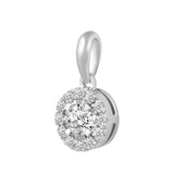 1/4 ct. tw. diamond aura illusion pendant in 10k white gold
